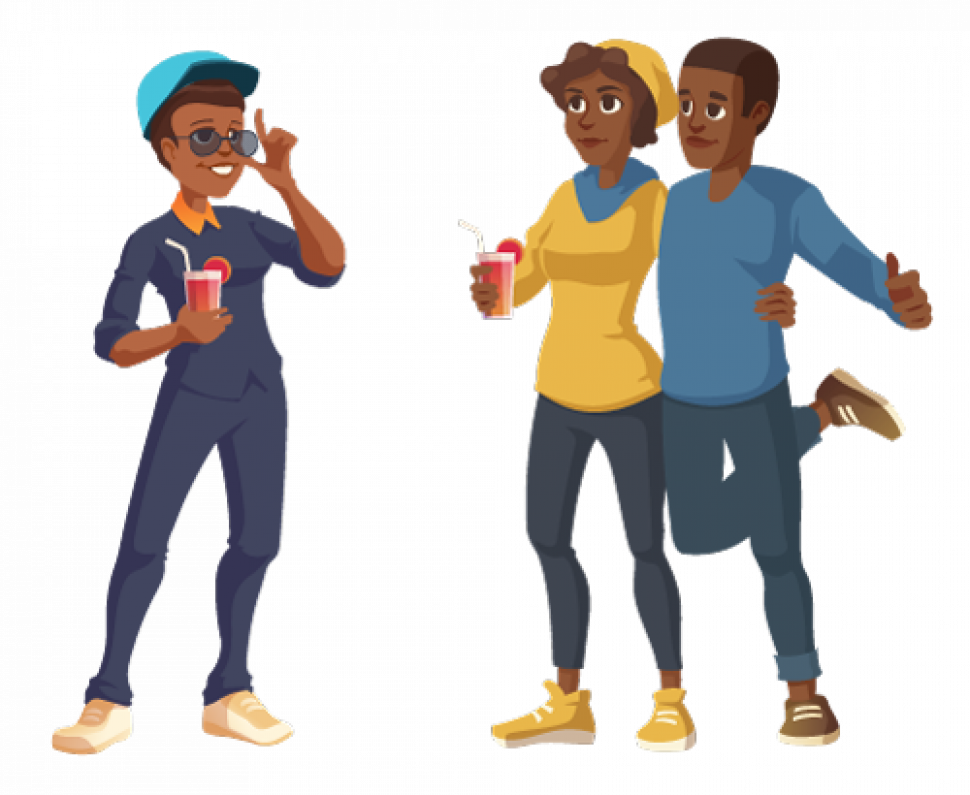 naija champ truth or dare card game illustration